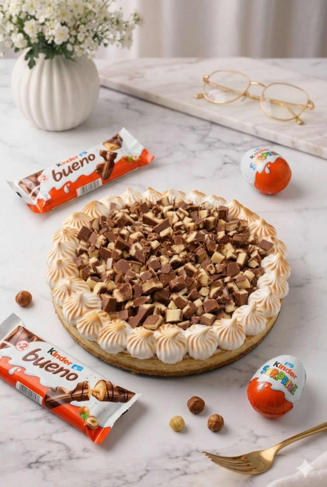 Cheesecake de Kinder Bueno